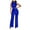 Blue, variant on Wyobmus Women's Charming Elegant Sparkly Sequin Jumpsuits Solid Color High Waisted Sleeveless Round Neck Off Shoulder Rompers Party Club Night Outfits Beige