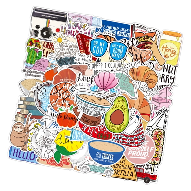 Inteprter 50 Uds. Pegatinas de grafiti con frases inspiradoras en inglés, impermeables, para maleta, portátil, Scooter, refrigerador, pegatinas para Decoración del hogar vides vid Inteprter HA003803-07