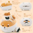 thumbnail image 2 of Perro de peluche Karister Shiba Inu con 4 bebés de 18 pulgadas, 2 of 7