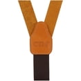 thumbnail image 3 of CTM  Coated Leather Button-End 1 Inch Suspenders (Men), 3 of 4