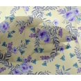 thumbnail image 4 of oneOone Viscose Chiffon Fabric Watercolor Leaves & Peony Floral_Printed Craft Fabric BTY 42 Inch Wide, 4 of 4