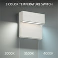 thumbnail image 6 of WAC Lighting Balance 6" LED 4000K Aluminum Indoor/Outdoor Wall Light in Chrome, 6 of 7