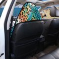 thumbnail image 4 of Garronmavis Leopard Front Car Seat Towel Cover Sweat Protection for Sports Workout Use Easy Installation Water-Resistant Stain Resistant Universal Fit for Cars SUV Trucks Sedan Van, 4 of 8