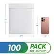 thumbnail image 2 of White Poly Bubble Mailers, Padded Self Seal Envelopes, 200 Count, 8.5 x 11 in, 2 of 8