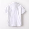 thumbnail image 4 of HAiming Girls Button down Shirts Short Sleeve Collared School Blouses Comfy Classic Uniforms Tee Summer Vacation Going out Kids Tops, 4 of 8