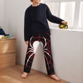 thumbnail image 5 of Yiaed Spider On The Web Print Teenagers' Lounge Pants, Loose PJ Bottoms, Long Pajama Pants for Men-Medium, 5 of 6