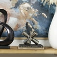 thumbnail image 2 of 8" x 7" Silver Aluminum Jack Abstract Sculpture, by DecMode, 2 of 7