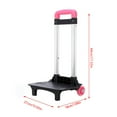 thumbnail image 4 of 2 Wheels Backpack Trolley Aluminium Alloy Foldable Trolley Cart Student's Luggage Travel Hand Cart for Student Backpack, 4 of 14