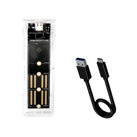 RGB M2 NVMe SSD Case M.2 NGFF SSD Enclosure 10Gbps M.2 to Type-C Hard Drive Enclosure for M Key M&B Key SSD