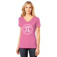 thumbnail image 1 of Tstars Womens Pi Day 3.14 Day Pi Sign Circle Pi Day T-Shirt Math Shirts Mathematics Geek Funny Humor V Neck Women T Shirt, 1 of 5