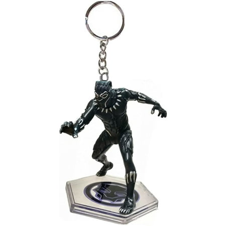Black Panther PVC Key Ring Keychain Ornament Figure Figurine