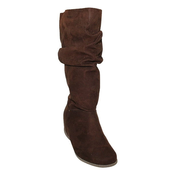 BOTAS ALTAS LEON MUJER CAFE GAMUZA 60020751 LEON 60020751p