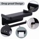 thumbnail image 4 of Wall Mounted Toilet Paper Holder Aluminum Roll Paper Holder Toilet Paper Holder with Storage Shelf Black, 4 of 5