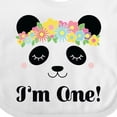thumbnail image 4 of Inktastic First Birthday Panda 1 Year Old Girl Girls Baby Bib, 4 of 4