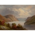 thumbnail image 2 of Hudson River School 24x18 Black Ornate Framed Double Matted Museum Art Print Titled: On the Hudson, 2 of 5