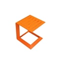 thumbnail image 5 of Pemberly Row Table d'Appoint de Patio Moderne en Aluminium, Fini Poudre, Orange, 5 of 5