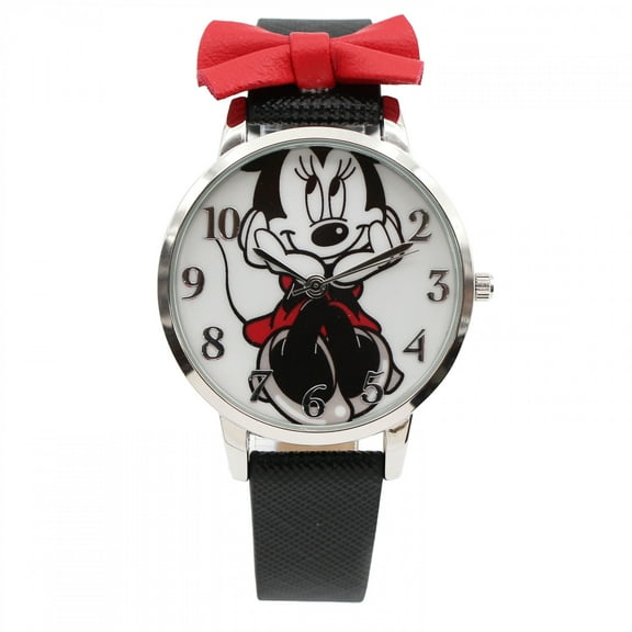 Minnie Mouse Sitting Pretty Analog Watch with Bow