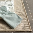 thumbnail image 5 of SAFAVIEH Sisal Performance Tendrils Solid Indoor/Outdoor Area Rug, Beige, 6'7" x 6'7" Square, 5 of 16