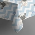 thumbnail image 5 of Pug and Footprints Square Tablecloth,Waterproof Square Table Cover,Wipeable Spillproof Washable Table Cover for Home Kitchen Party Decor 42"X42"(107x107cm), 5 of 6