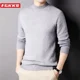 thumbnail image 3 of Suéter para hombre FGKKS 2024, nuevo, de color sólido, de lana, cuello alto, elástico, suéter para hombre, suéter navideño para hombre, 3 of 4