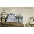 thumbnail image 2 of Jacobs, Billy 32x21 Black Ornate Wood Framed with Double Matting Museum Art Print Titled - White Barn, 2 of 4