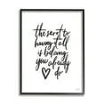 thumbnail image 2 of Stupell Industries Secret to Having All is Believing Motivational Phrase Minimal Graphic Art White Framed Art Print Wall Art, 16x20, by House Fenway, 2 of 5