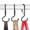 Black, variant on 6 Purse Hanger for Closet. S-Shaped Hooks S Hooks Twist Design. Anti Drop S-Shaped Hook ( Twisted)