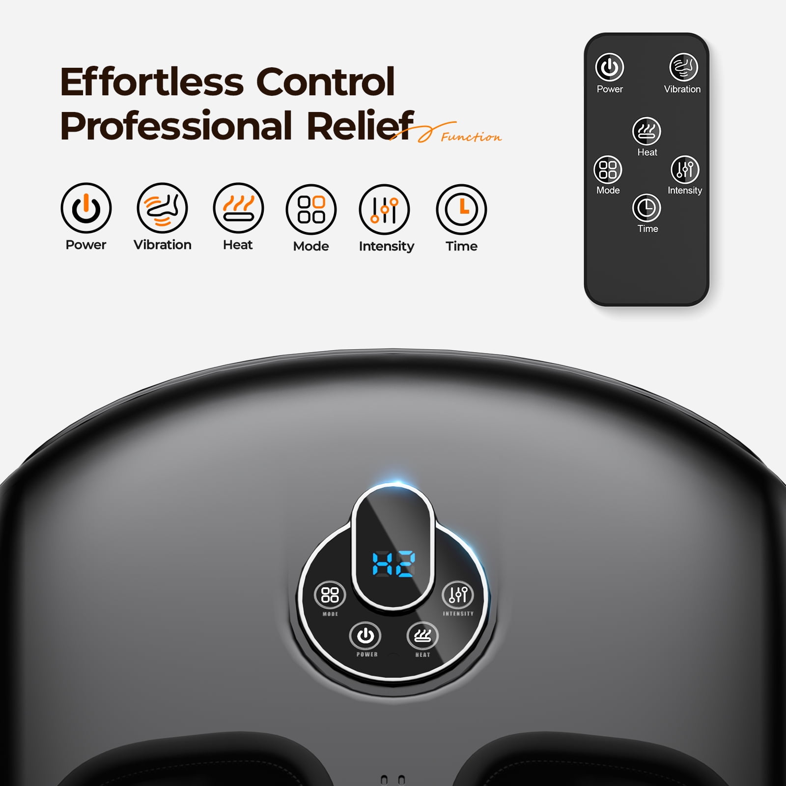 Anqdy Foot Massager with Heat for Neuropathy Tired Foot Blood Circulation, FSA HSA Eligible,Black, Birthday Gifts for Mom Dad Men