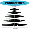 thumbnail image 3 of Black Shed Door Gate Hinges with Screws Decorative Strap Hinge Heavy Duty Door Hinges Furniture Door Hardware Enduring, 3 of 9