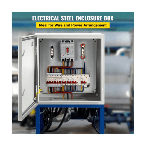 NEMA Steel Enclosure 24 x 24 x 12'' Junction Box with Mounting Plate