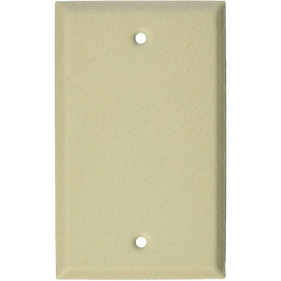 Jackson Deerfield 8IK100 Pro-Plate Single Blank Wall Plate, Ivory Wrinkle Finish