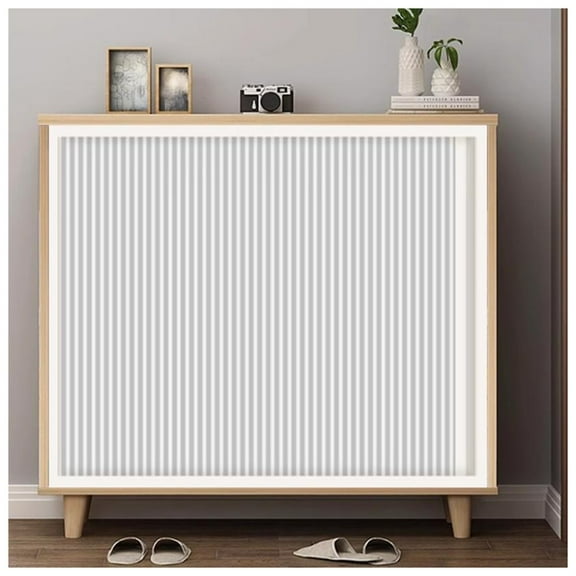 Sliding folding door closet curtain, closet curtain for kitchen, with aluminum frame, blackout folding door for wardrobe/bathroom/shelves