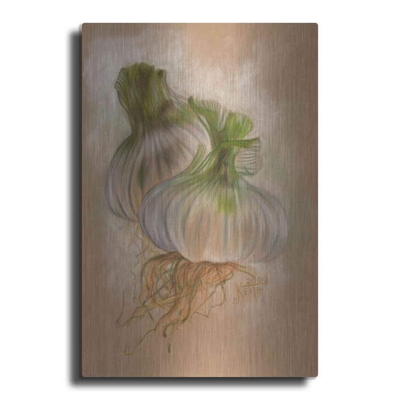 Luxe Metal Art 'Pequant' by Barbara Keith, Metal Wall Art, 24"x36"