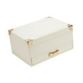 thumbnail image 3 of Jeyry Box Case de joyería de joyería Caja de almacenamiento de 2 capas Organizador de joyas de recipiente Organizador de collar para aretes colgantes, 3 of 8