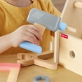 thumbnail image 5 of Fisher-Price Wooden Tool Box with Toy Drill, 9 Wood Pieces for Preschool Pretend Play, Ages 3+ Years, 5 of 5