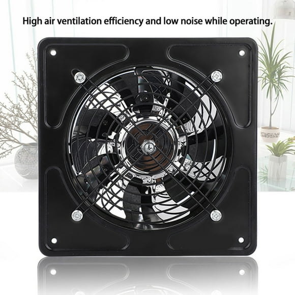 Exhaust Fan - VIFER 220V 40W Wall Mounted Exhaust Fan for Home Bathroom Kitchen Garage Air Vent Window Ventilation 1PC (Black)
