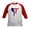 Red/White, variant on - Republican Democrat Kids Baseball Jersey - Kids Cotton Baseball Jersey, 3/4 Sleeve Shirt