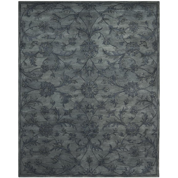SAFAVIEH Antiquity May Floral Vines Wool Area Rug, Grey/Multi, 3' x 5'