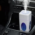 thumbnail image 3 of Difusor de aire ultrasónico de 260 ml, purificador de niebla, humidificador de aroma, luces LED, USB Blanco, 3 of 8