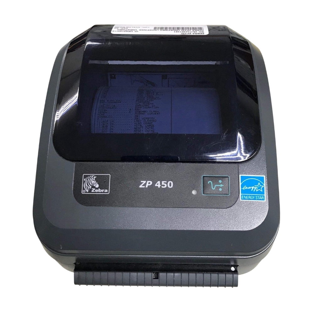 Restored ZEBRA ZP 450 Label Thermal Bar Code Monochrome Printer (Black) (Refurbished)