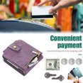 thumbnail image 3 of Jiahe Cover for Samsung Galaxy Z Flip 3, Mulit-Function Wallet Case,Flip Leather Zipper Card Holder Stand with Adjustable Shoulder Strap Full Body Protection Case Cover, purple, 3 of 6
