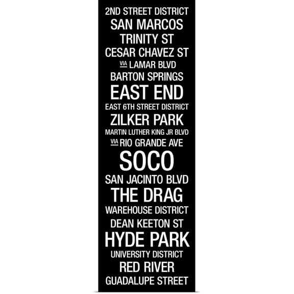 Great BIG Canvas | Rolled Kate Lillyson Poster Print entitled Bus Roll: Austin