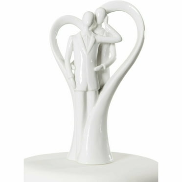 Gay Silhouette of Love Wedding Cake Topper