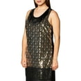 thumbnail image 4 of Sequin Roaring 20's Flapper Costume Dress Adult Women Medium/Large, 4 of 4