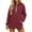 Z4-Brick Red, variant on FUZHIQ Hoodie Dress for Women – Trendy Pullover Long Oversized Sweatshirt Dresses for Women 2026 with Pockets, Split Hem