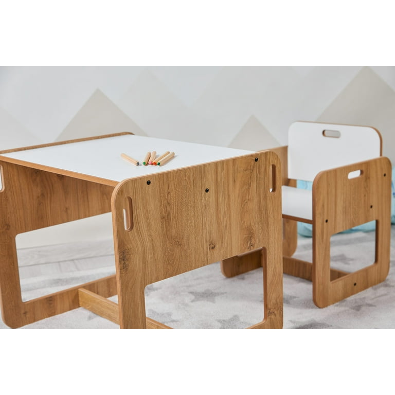 Montessori Wooden Kids Play Table Set, Toddler Table Set OR