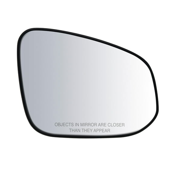 80288 - Fit System Passenger Side Non-heated Mirror Glass w/ backing plate, Toyota RAV4 13-18, 6" x 7 3/ 4" x 8 7/ 8" (US & Japan Built, w/ o Blind Spot Detection System)