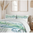 thumbnail image 6 of Ambesonne Sketchy Duvet Cover Sets, Pastel Color Sealife, 2-Queen, White Green, 6 of 7