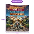 thumbnail image 5 of I Like Fishing, and My Maine Coon, and Maybe 3 People. Happy Father's Day Quilt Blanket Cat Lover Kitten Owner Gifts Cozy Comforter Throw Blanket - 00004, 5 of 5