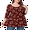 Floret, variant on Women's Plus Size Round Neck Tunic Blouse 3/4 Sleeve Floral Loose T-Shirt 0X-5X